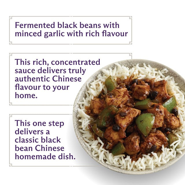 Lee Kum Kee black bean garlic stir-fry sauce 50g, UK version