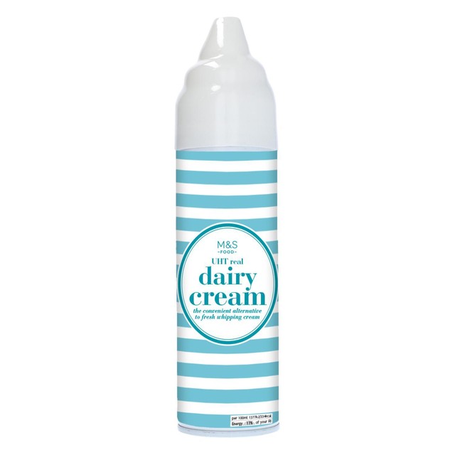 M&S UHT Dairy Cream 250ml, imported from the UK
