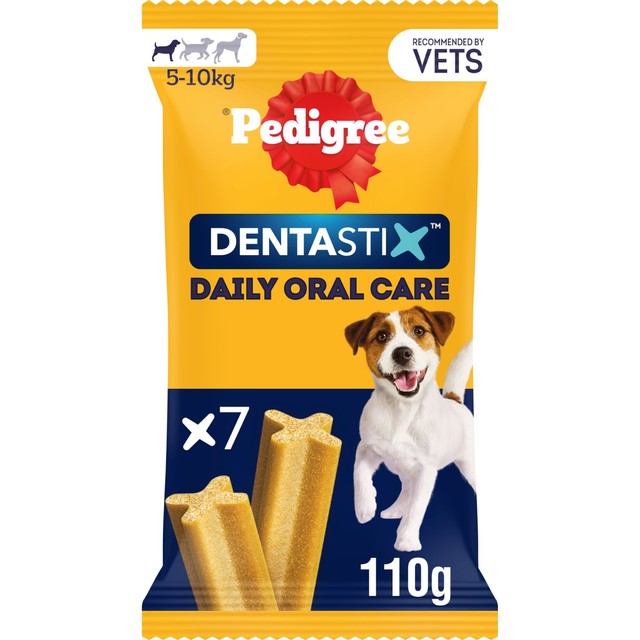 Pedigree Dentastix Small Dog Dental Treats 7 Sticks, imported from the UK