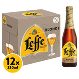 Leffe Blonde Belgian lager beer 12 x 330ml, UK version