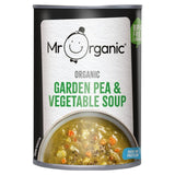 Mr Organic Garden Pea and Vegetable Soup 400g, imported from the UK