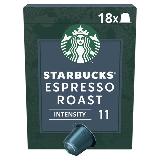Starbucks Espresso Roast coffee capsules 18 pack, UK version