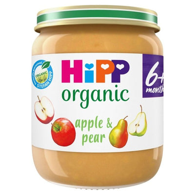 M&S HiPP Organic Apple & Pear Baby Food Jar 6+ Months 125g- Buy online at McGrocer