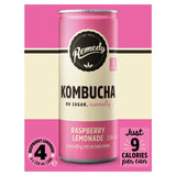 Remedy Kombucha Raspberry Lemonade 4 x 330ml, imported from the UK