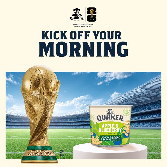 Quaker apple & blueberry porridge pot 57g (British brand)