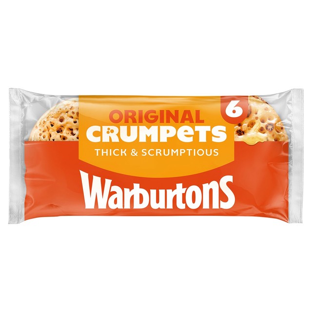 Warburtons original crumpets 6 per pack (British brand)