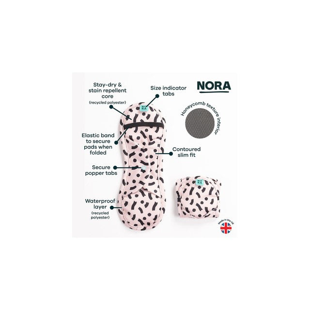 Nora Heavy Reusable Pad 30cm, imported from the UK