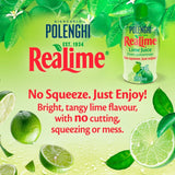 ReaLime lime juice from concentrate 200ml bottle, imported from the UK