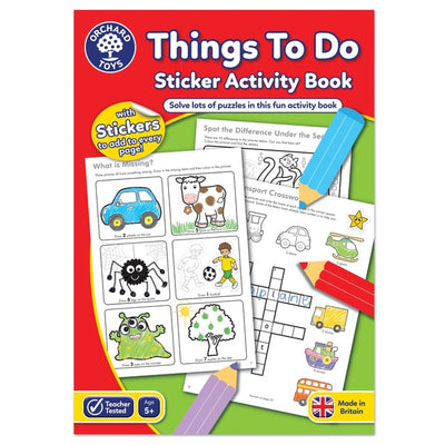 M&S Orchard Toys Things to Do Activity Book Educational Sticker Book 297x210 mm- Buy online at McGrocer