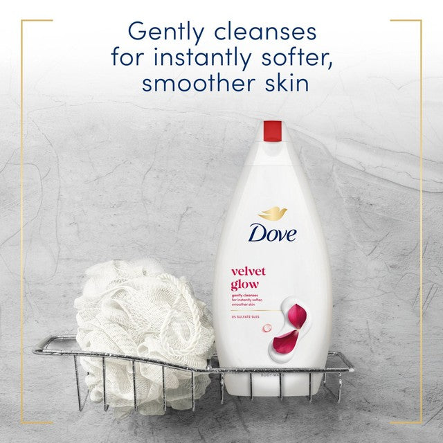 Dove Velvet Glow body wash 450ml - British product
