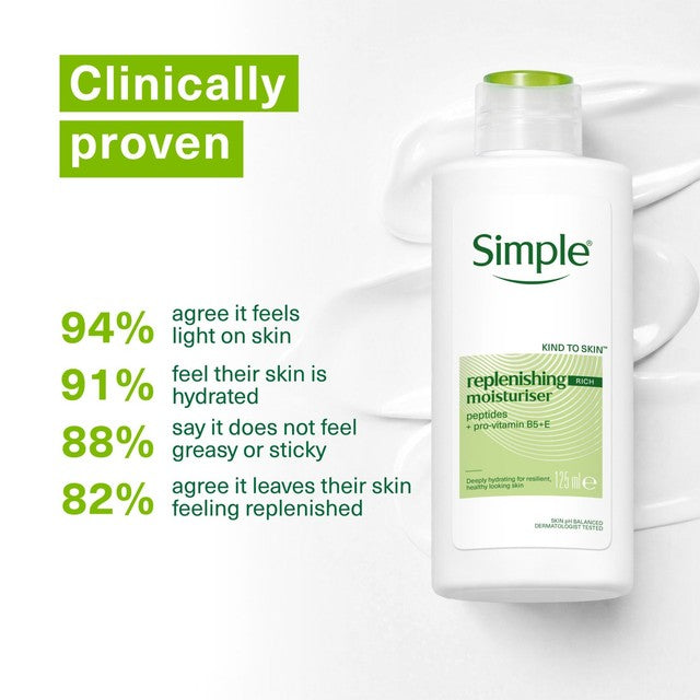 Simple Replenishing Rich Moisturiser 125ml (British brand)