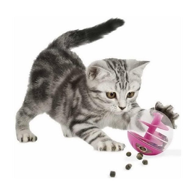 Catit Treat Ball Pink interactive cat toy - British product