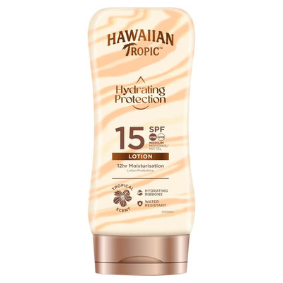 M&S Hawaiian Tropic Hydrating Protection SPF 15 Sun Lotion 180ml- Buy online at McGrocer