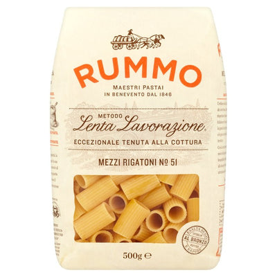 M&S Rummo Mezzi Rigatoni Pasta No.51 Dry Pasta 500g- Buy online at McGrocer