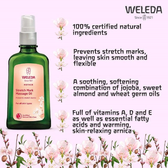 Weleda Maternity Natural Stretch Mark Oil 100ml (British brand)