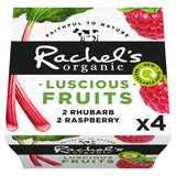 Rachel's rhubarb and raspberry yogurt 4 x 110g, imported from the UK