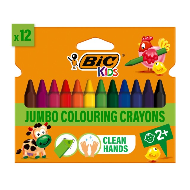 BIC Kids Crayons Pack of 12 - British product