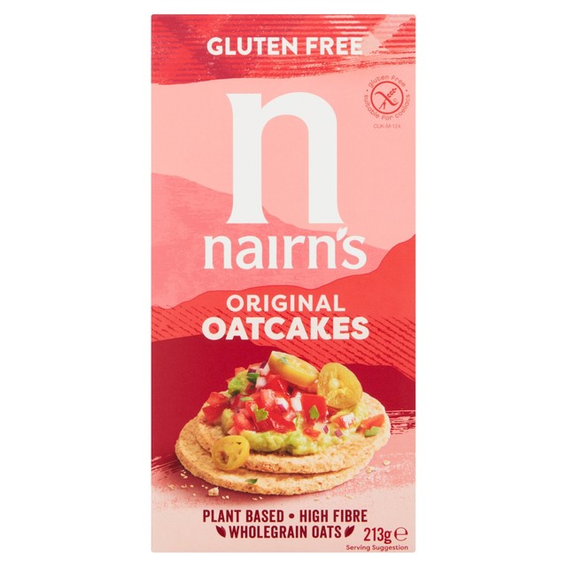 Nairn's gluten free oatcakes 213g, imported from the UK