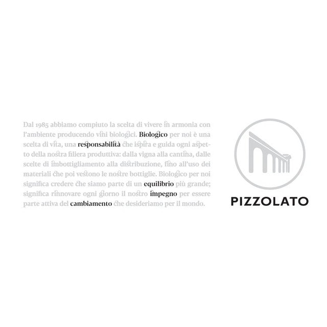 Pizzolato Organic Pinot Grigio wine 75cl, imported from the UK