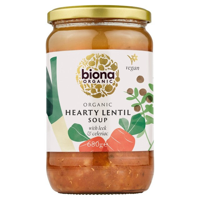Biona hearty lentil soup 680g - British product