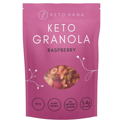 Céréales Granola Keto Hana aux Framboises Faibles en Glucides 300g