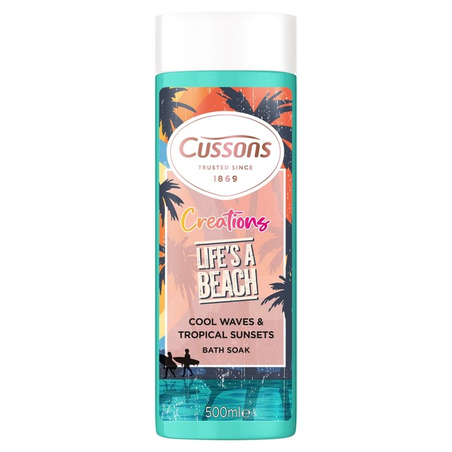 Cussons Creations bubble bath Life's A Beach, imported from the UK