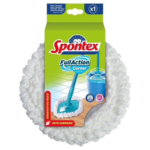 Spontex corner system mop head refill, UK version