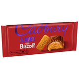 Cadbury Dairy Milk & More Biscoff chocolate bar 195g, imported from the UK