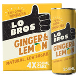 Lo Bros ginger lemon kombucha multipack 4x250ml, UK version