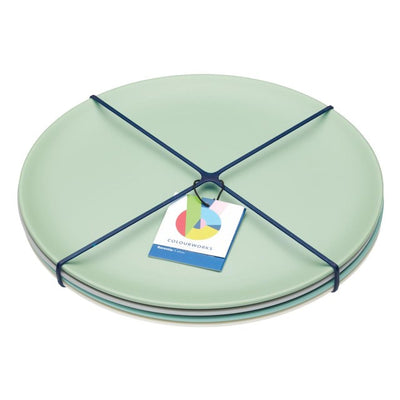 Colourworks Classics Picknick-Beilagenteller Melamin 23cm 4er-Pack