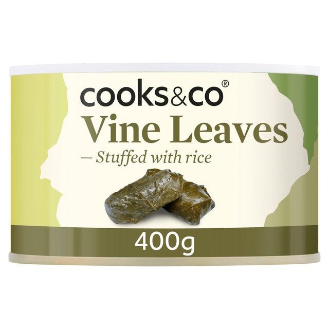 Cooks & Co stuffed vine leaves 380g - British product