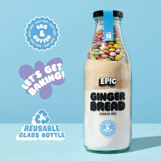Epic gingerbread cookie baking bottle mix - British product