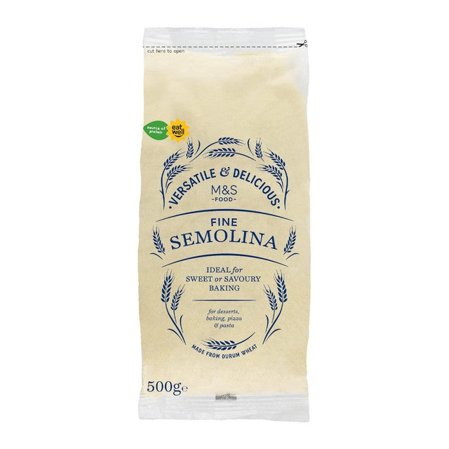 M&S fine semolina 500g, imported from the UK
