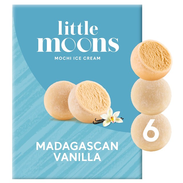 Little Moons vanilla mochi ice cream 6 x 32g, UK version