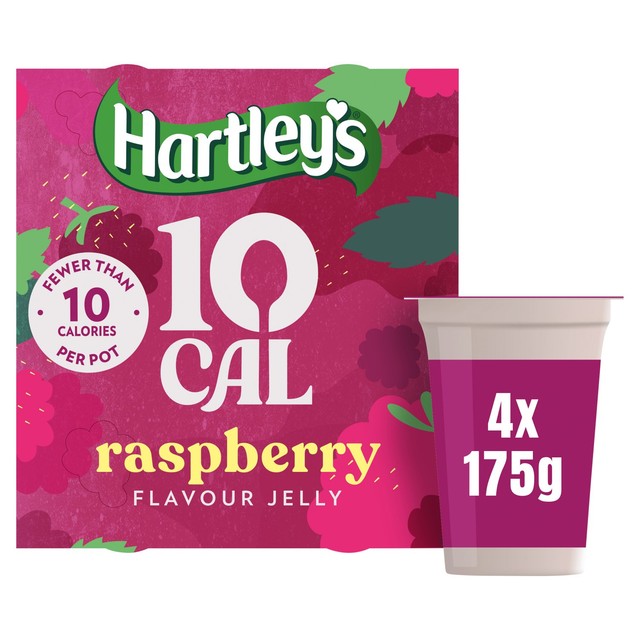 Hartley's raspberry jelly pots 4 x 175g, UK version