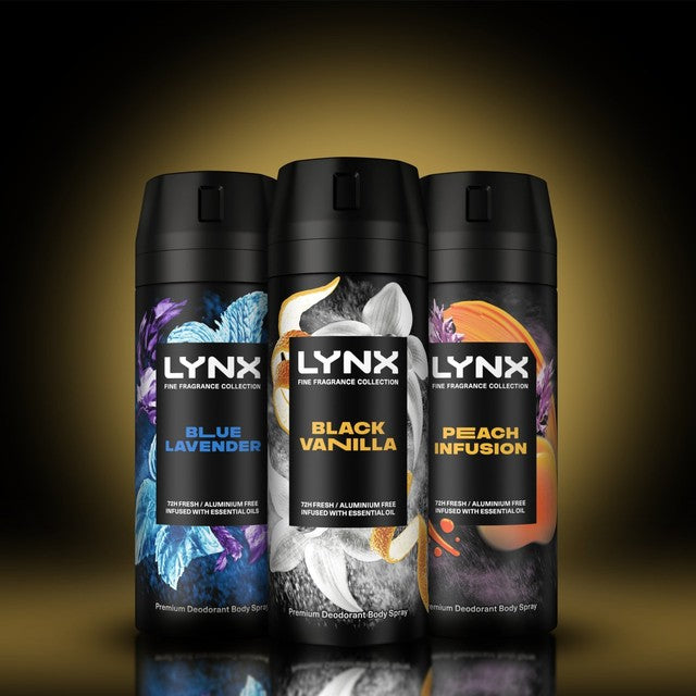 Lynx Black Vanilla Deodorant Body Spray 150ml, UK version