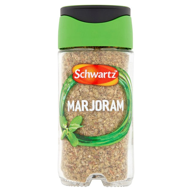 Schwartz marjoram dried herb in jar 8g (British brand)