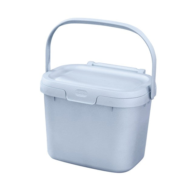 Addis Light Grey compost caddy 4.5L - British product