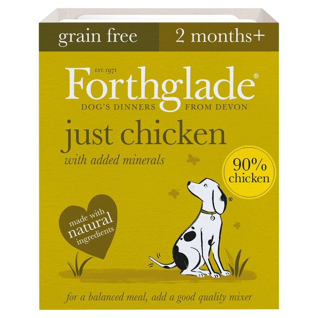 Forthglade Just 90% Chicken wet dog food 395g - British product