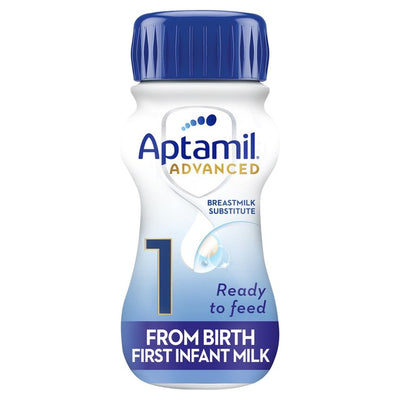 M&S Aptamil Advanced 1 First Infant Milk Formula Liquid from Birth 12 x 200ml- Buy online at McGrocer