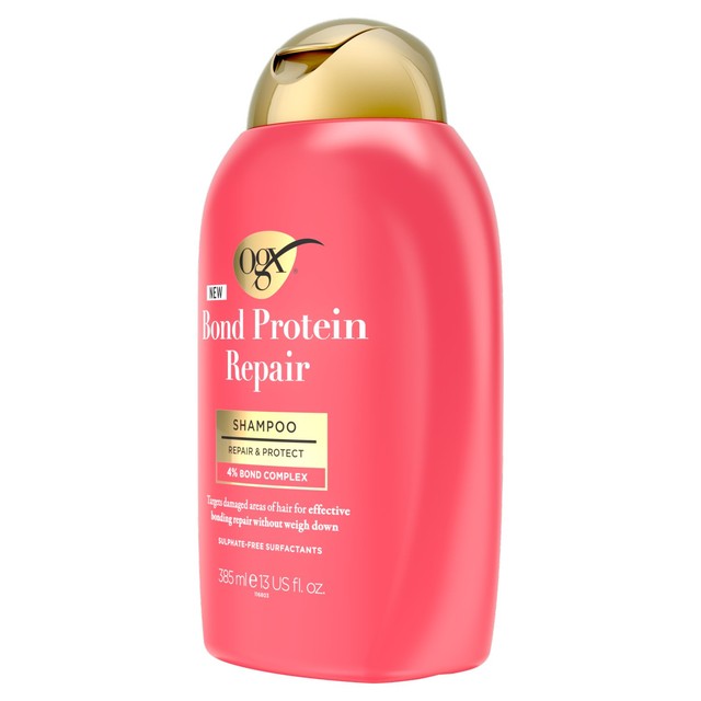 OGX Bond Protein Repair Shampoo 385ml, imported from the UK