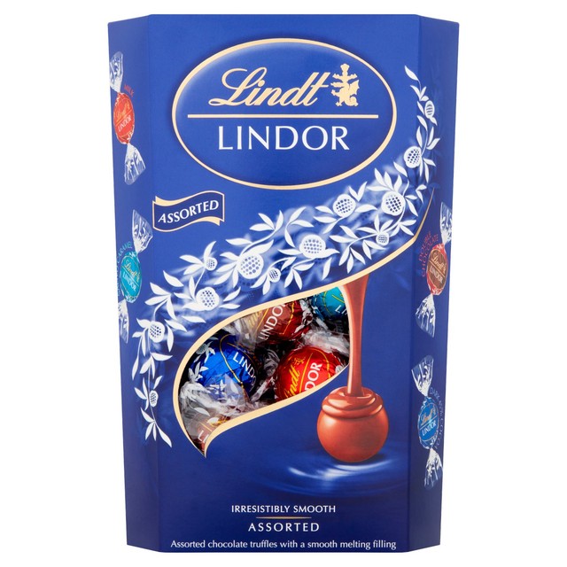 Lindt chocolate truffles Blue assorted - British product