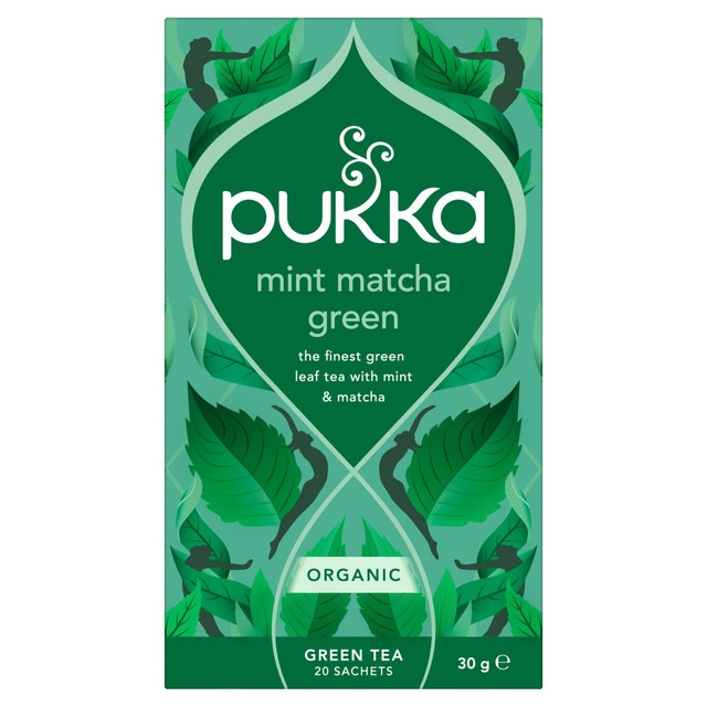 Pukka Herbs Mint Matcha Green tea bags 20 per pack, imported from the UK