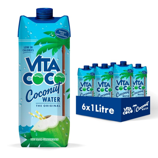 Vita Coco Original Coconut Water 6 x 1L multipack (British brand)