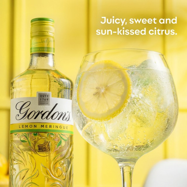 Gordon's Lemon Meringue Gin 70cl glass bottle, UK version.