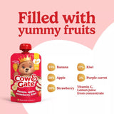 Cow & Gate banana apple strawberry kiwi baby food pouch 100g - British product