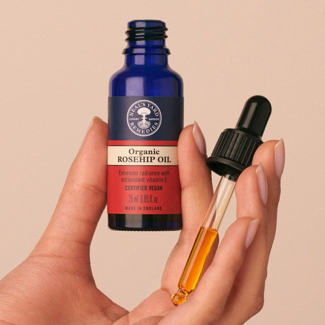 Neal's Yard Remedies Organic Rosehip Oil 25ml, imported from the UK