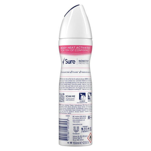 Sure Bright Bouquet anti-perspirant deodorant spray 150ml (British brand)