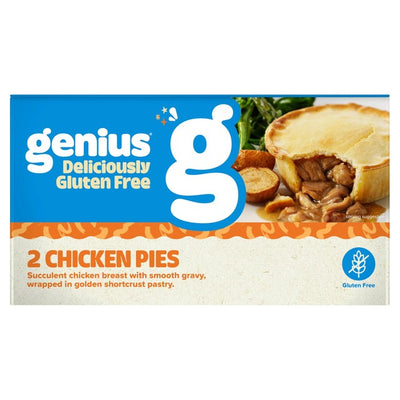 M&S Genius Pies au poulet sans gluten Surgelé 2 paquets - Acheter en ligne sur McGrocer