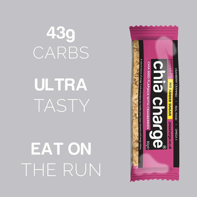 Chia Charge Cranberry Chia Samen Flapjack Ohne Zuckerzusatz 80g